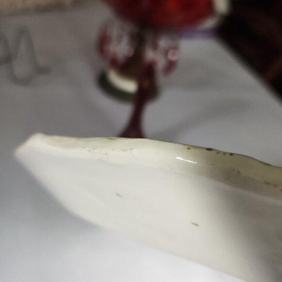 Turkey Serving Platter Plate Thanksgiving 14x18" ITALY Leaf MCM Holiday Embossed - Picture 7 of 9